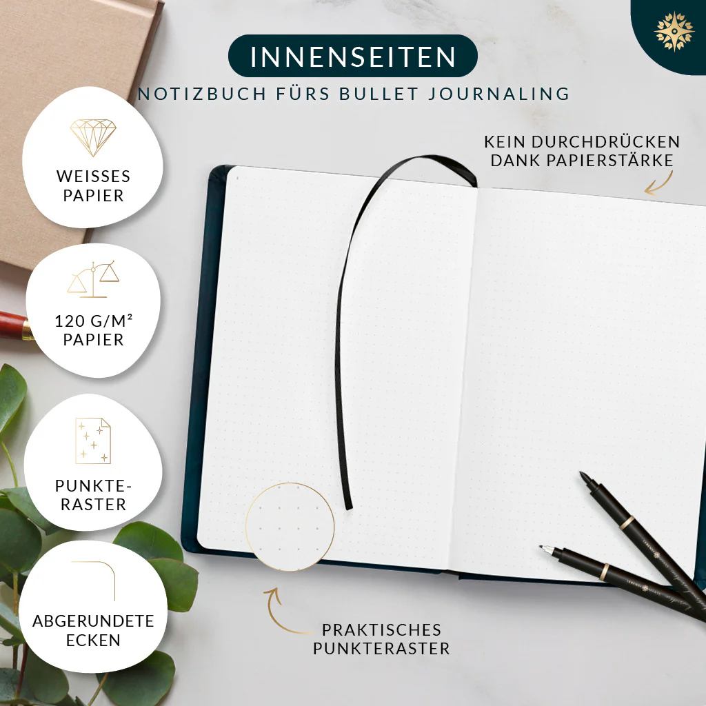 Bullet Journal "PRO" DIN A5 - Notizbuch mit Punktraster - Image 26