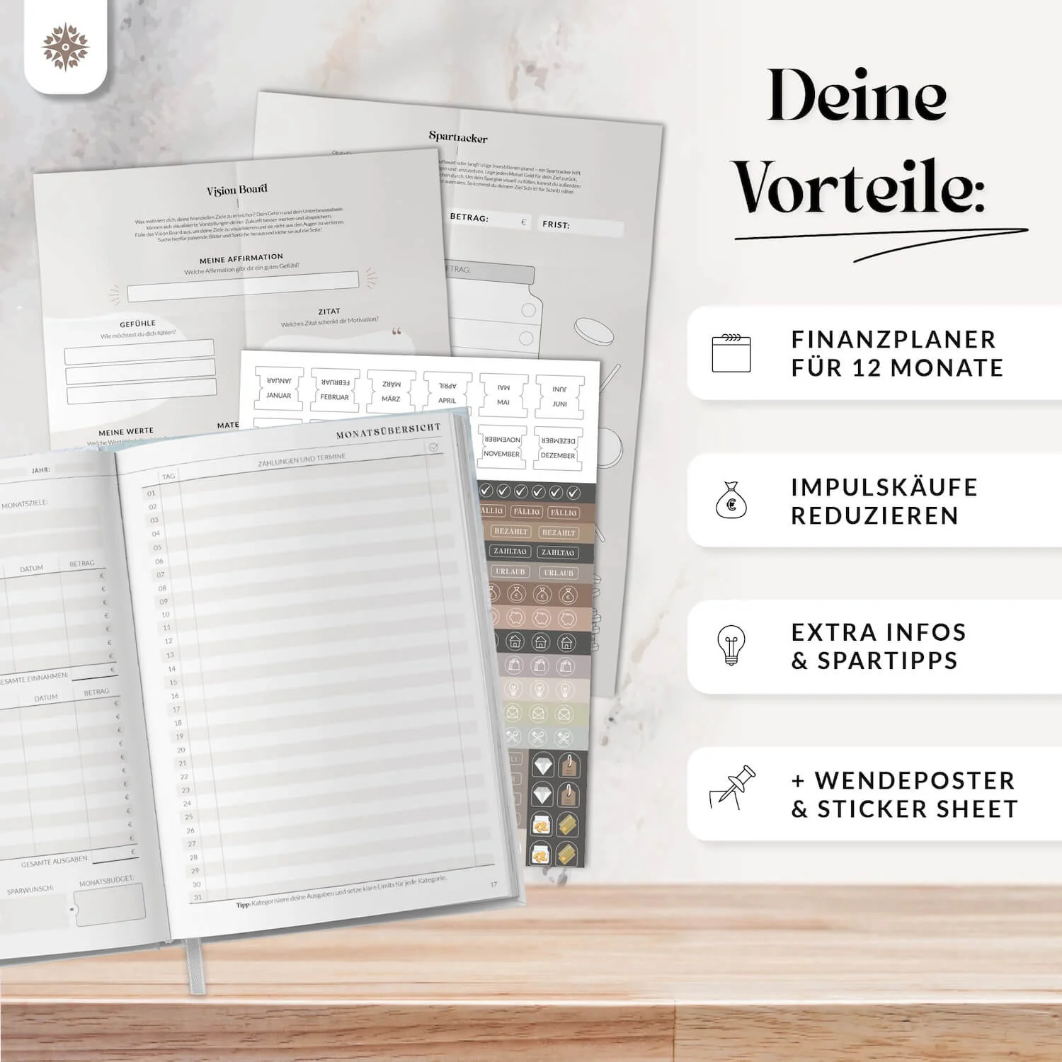 Finanzplaner – 12 Monate Undatiert - Image 4