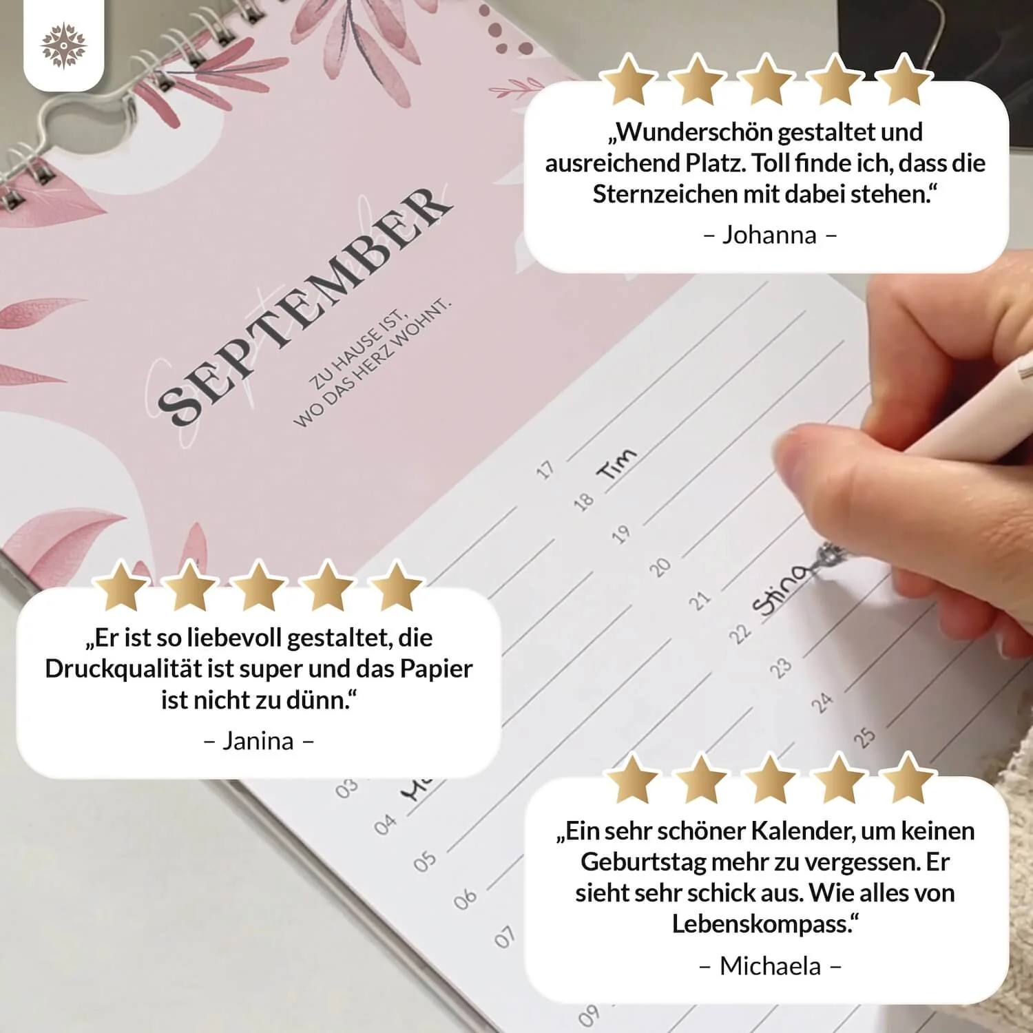 Geburtstagskalender – Immerwährender Wandkalender - Image 10