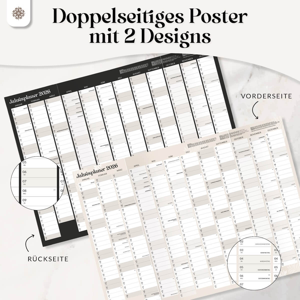Jahresplaner 2026 - DIN A1 Posterkalender - Image 5