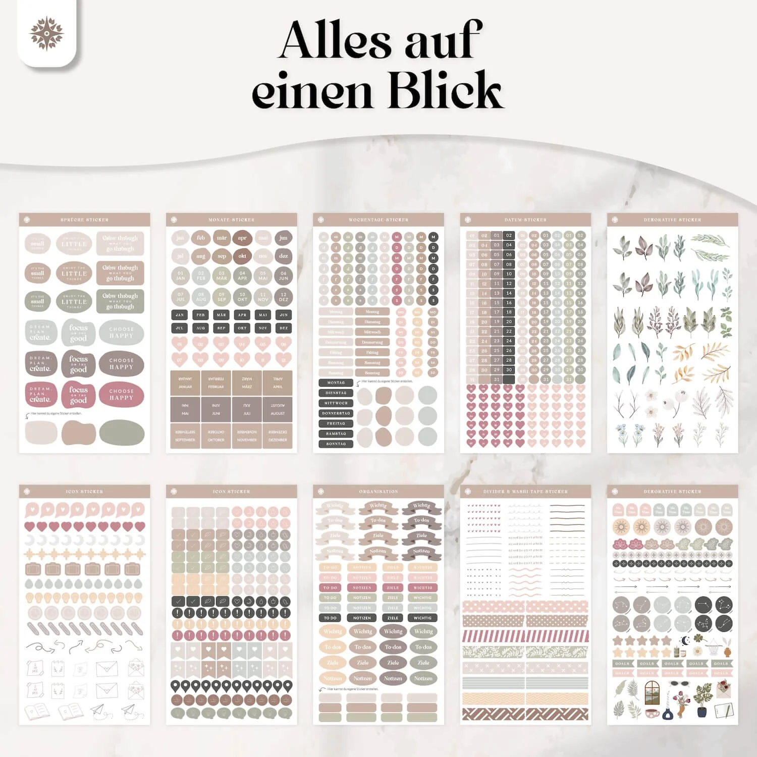 Sticker Set für Kalender & Bullet Journaling - Image 5
